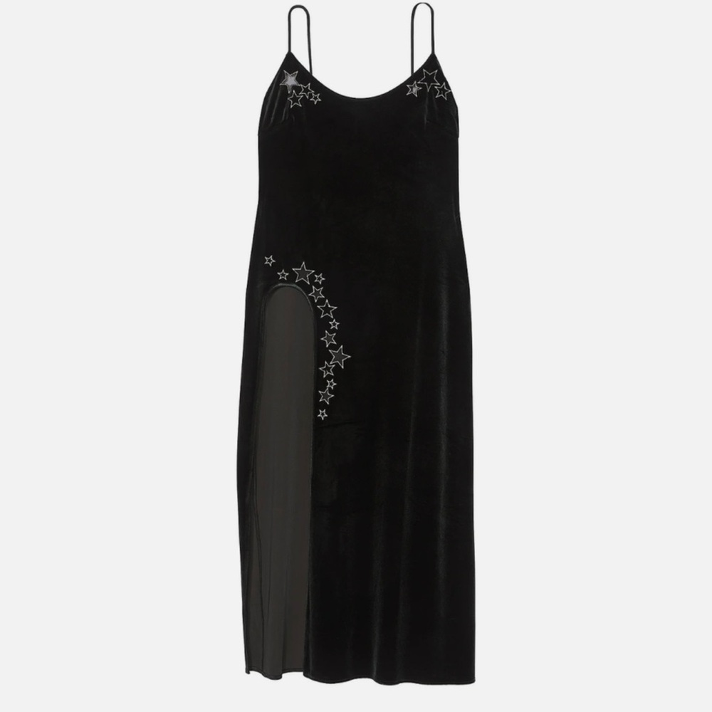 Victoria's Secret Black Starry Chemise
